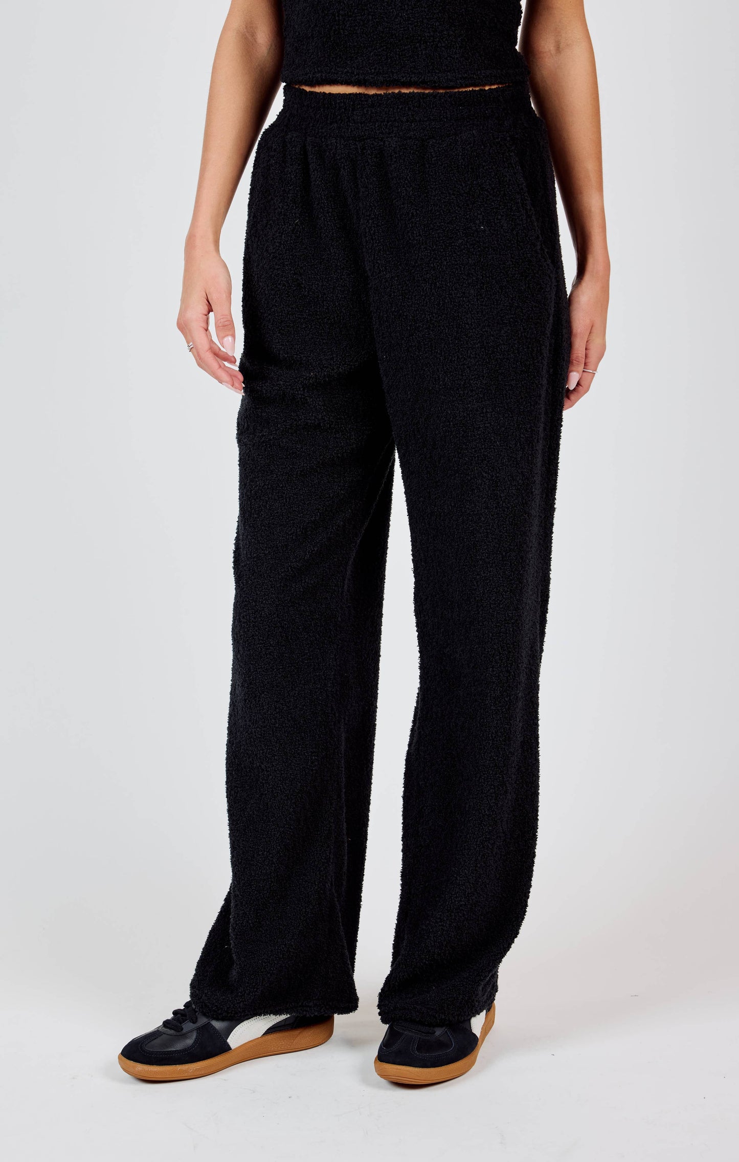 Mind You Cozy Wideleg Pants (black)