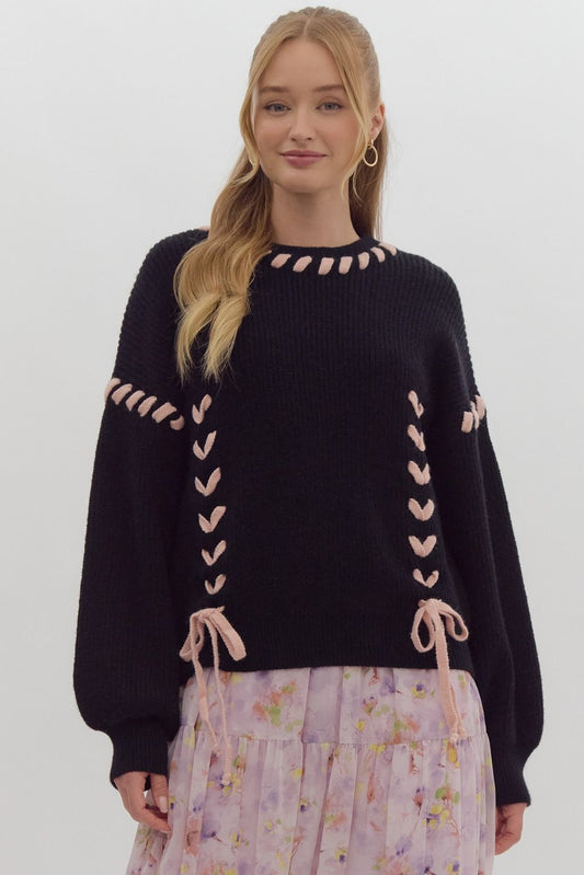 Sweetheart Sweater (Black)