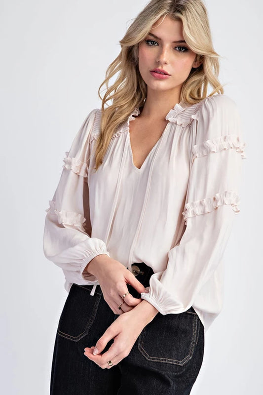 Chandra Ruffle Blouse