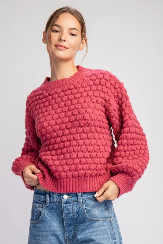 Laura Sweater (Raspberry)