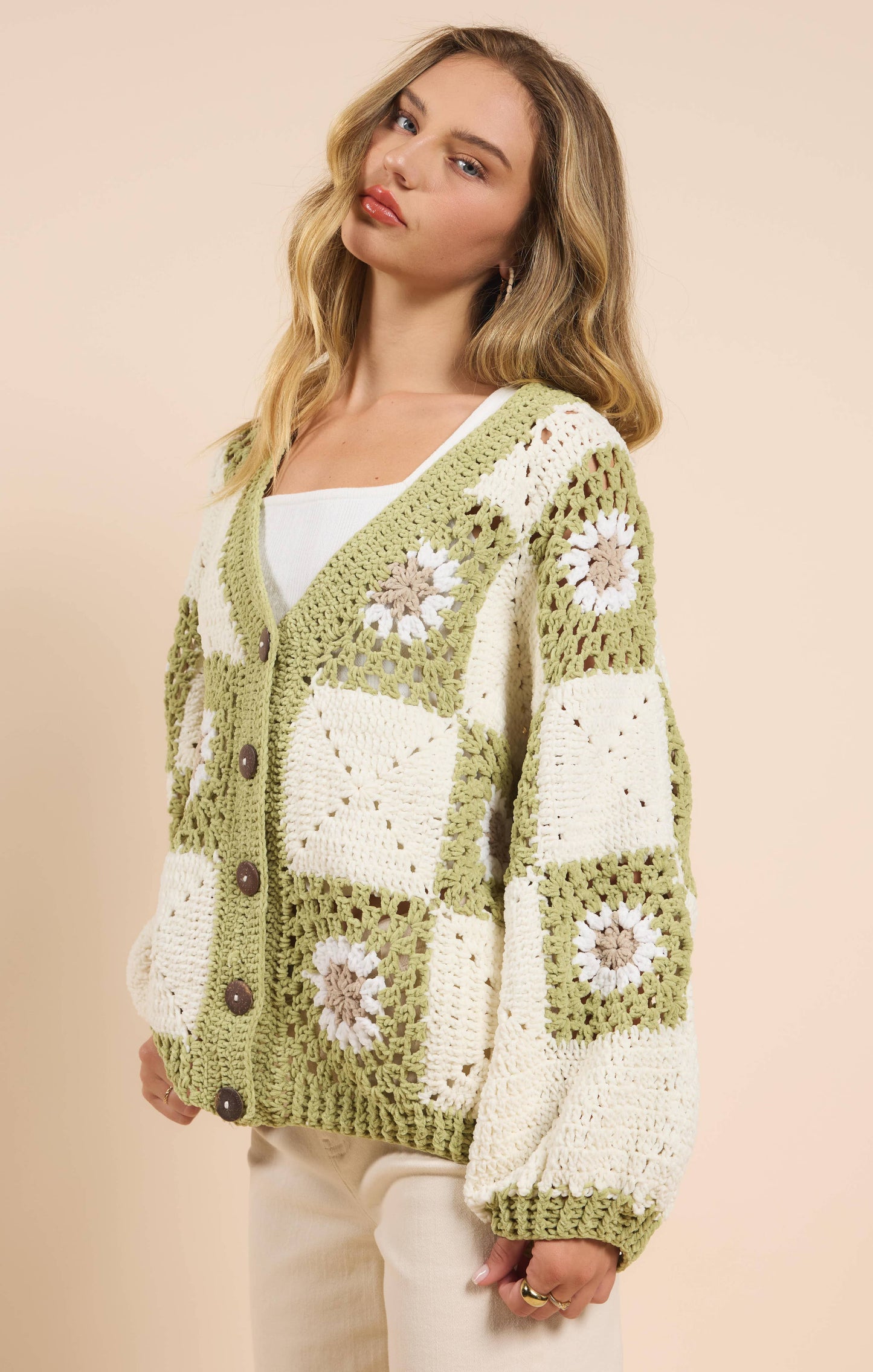 Daisy Crochet Cardigan