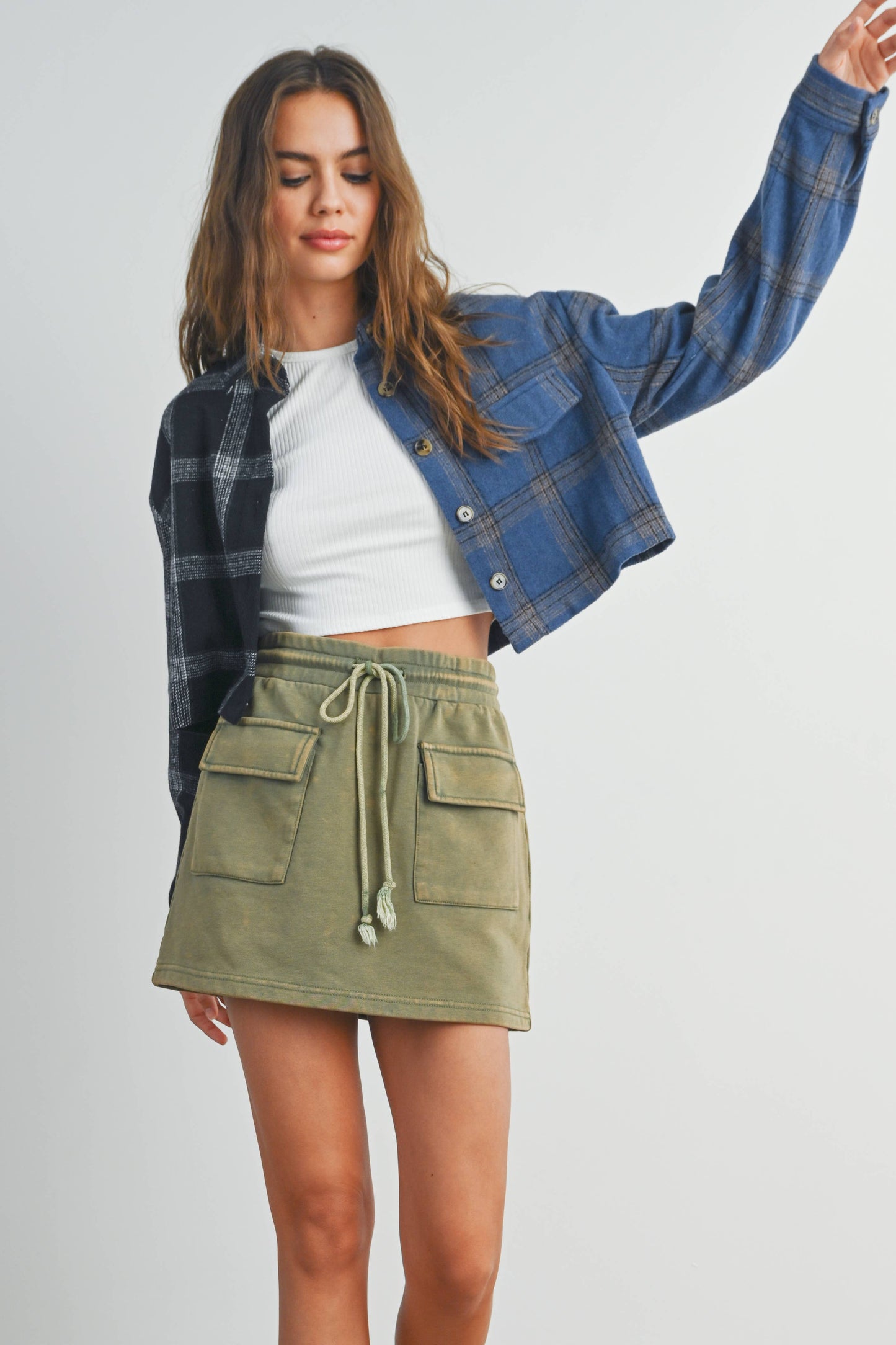 Plaid Crop